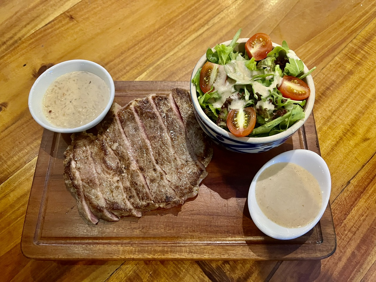 Group enjoying bundled meals amid island nightlife vibes